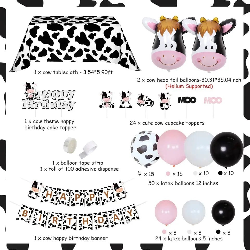 Farmyard Frolic: Pretty in Pink Cow - Party Kit