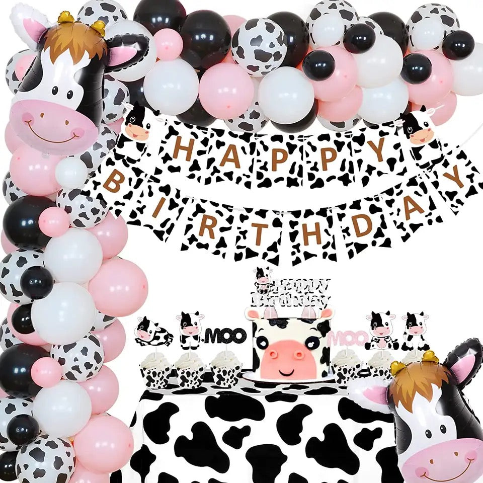 Farmyard Frolic: Pretty in Pink Cow - Party Kit