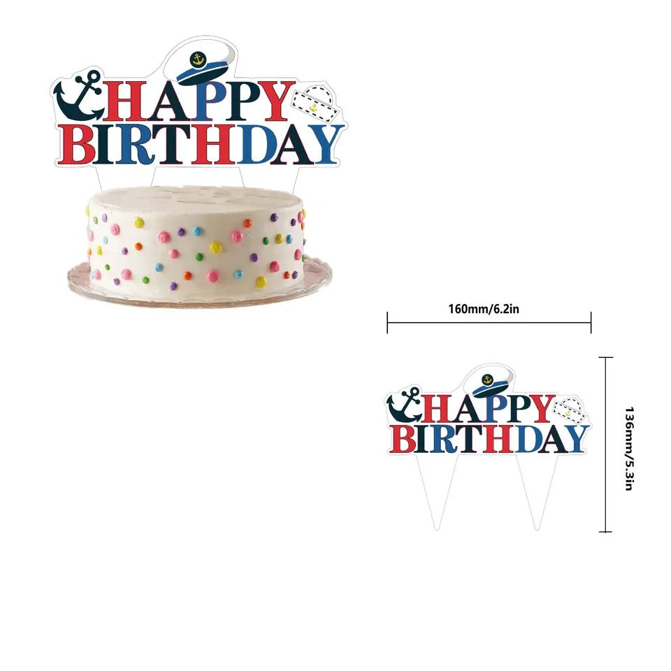 Ahoy Matey Birthday Party Theme - Nautical Navy - Party Kit