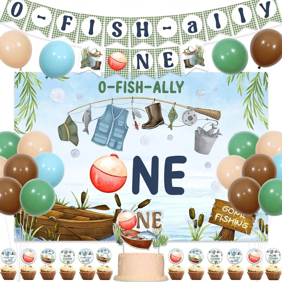 The Big One's Fishing Fête: 'O-Fish-Ally One' - Party Kit