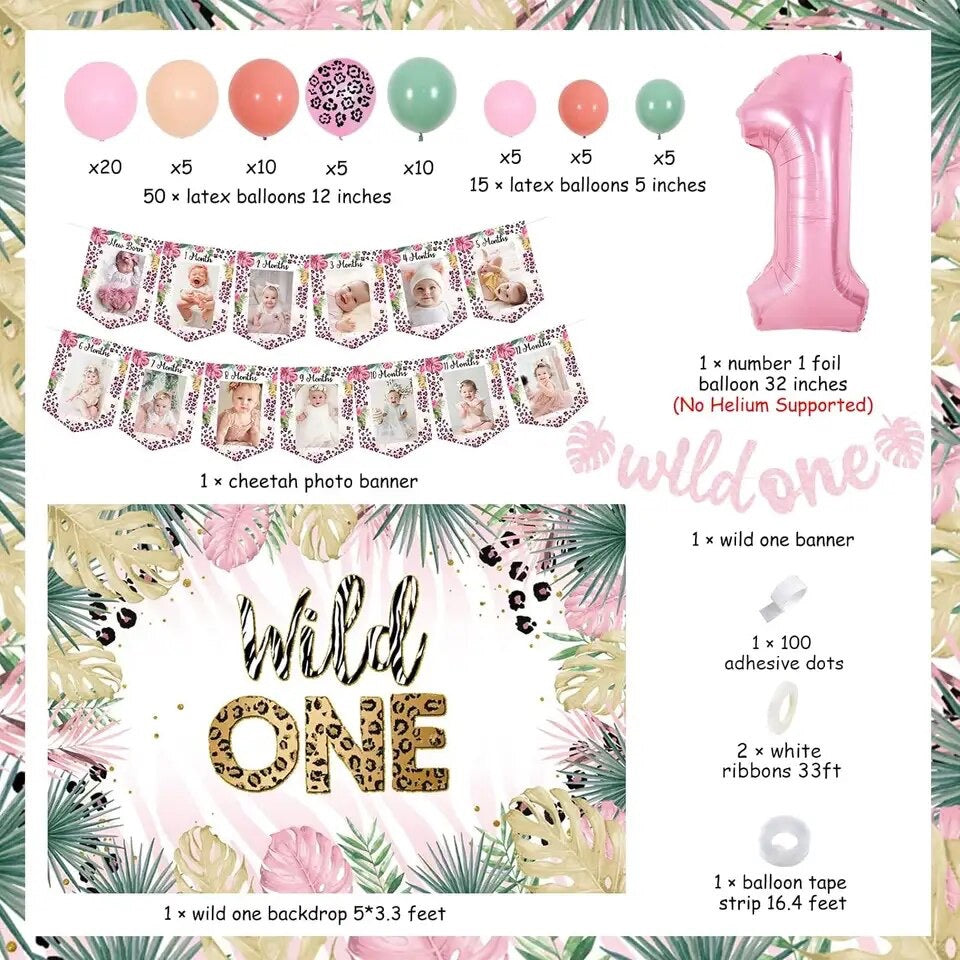 Cheetah Chic Celebration: Wild One Jungle - Party Kit