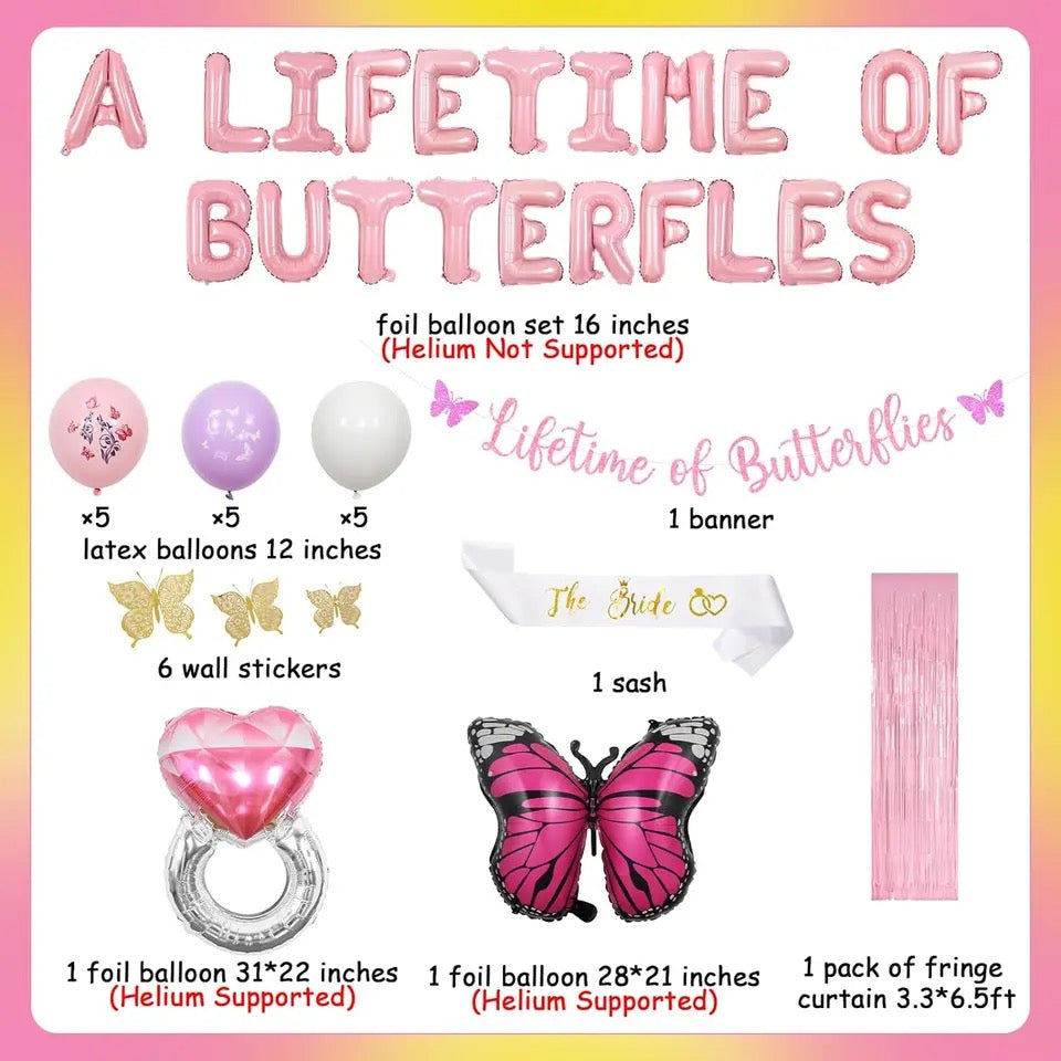 Eternal Elegance: 'Lifetime of Butterflies' Bridal Shower - Party Kit