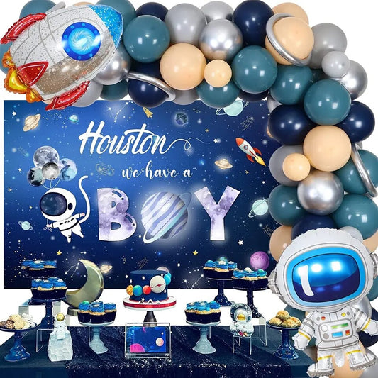 Cosmic Arrival: 'Houston, We Have A Boy' Outer Space - Party Kit