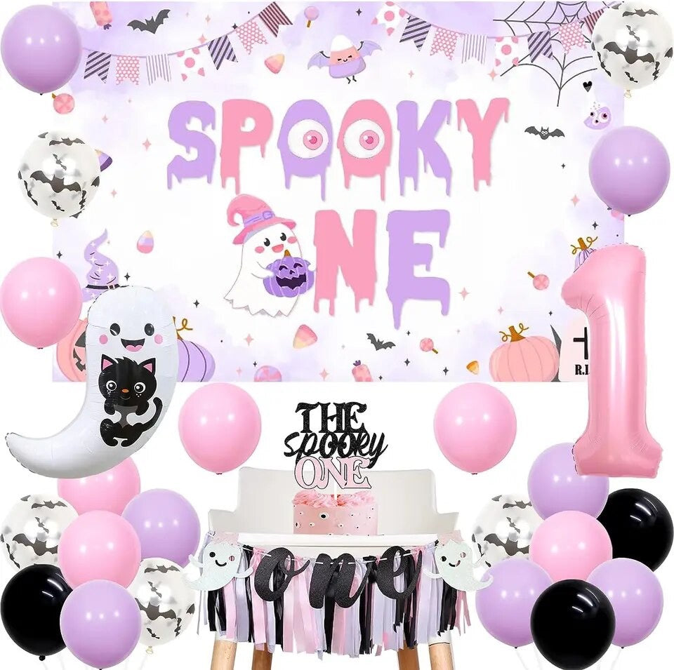 Spooky Sweetness: 'My First Boo' Halloween 1st Birthday - Party Kit