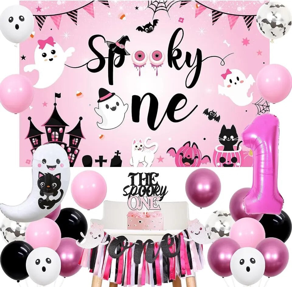 Spooky Sweetness: 'My First Boo' Halloween 1st Birthday - Party Kit