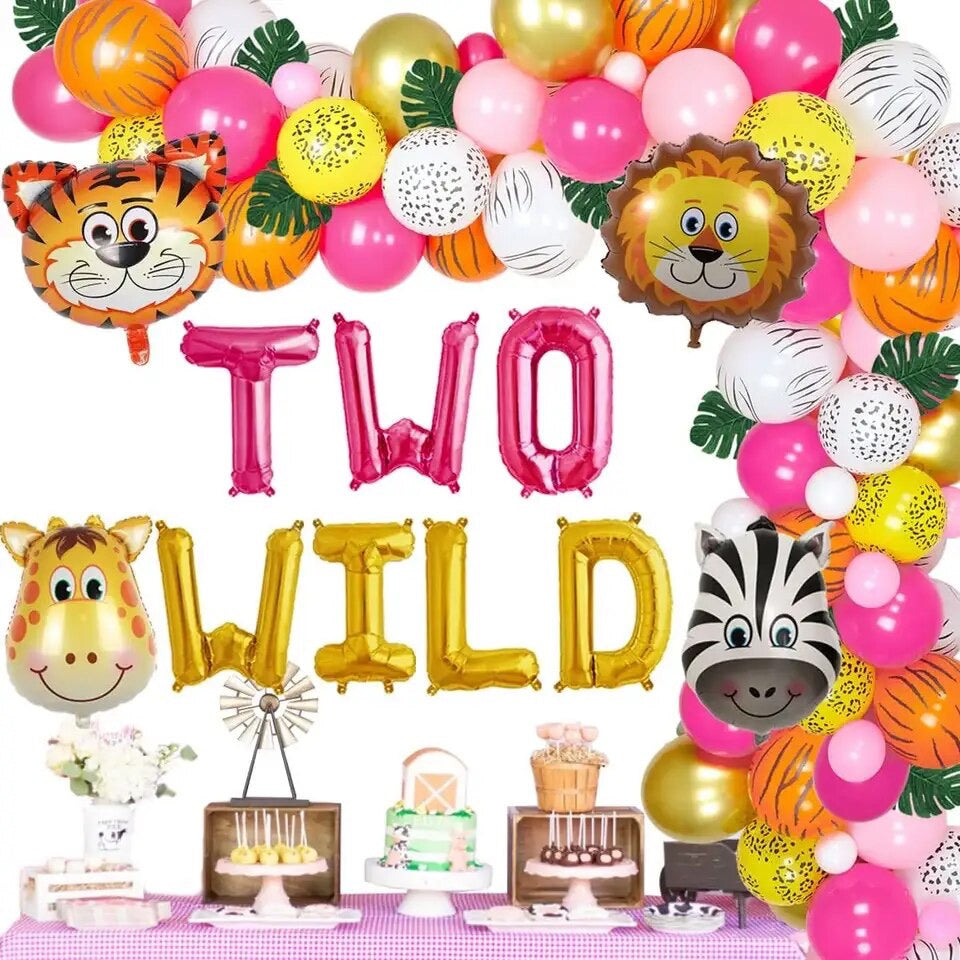 Two Wild Safari Celebration: Jungle Theme 2nd Birthday - Party Kit