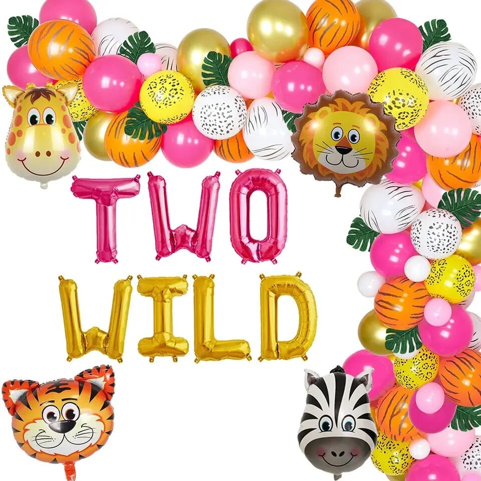 Two Wild Safari Celebration: Jungle Theme 2nd Birthday - Party Kit