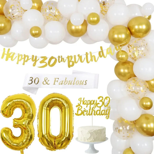 Golden Gala: '30 & Fabulous' - Party Kit