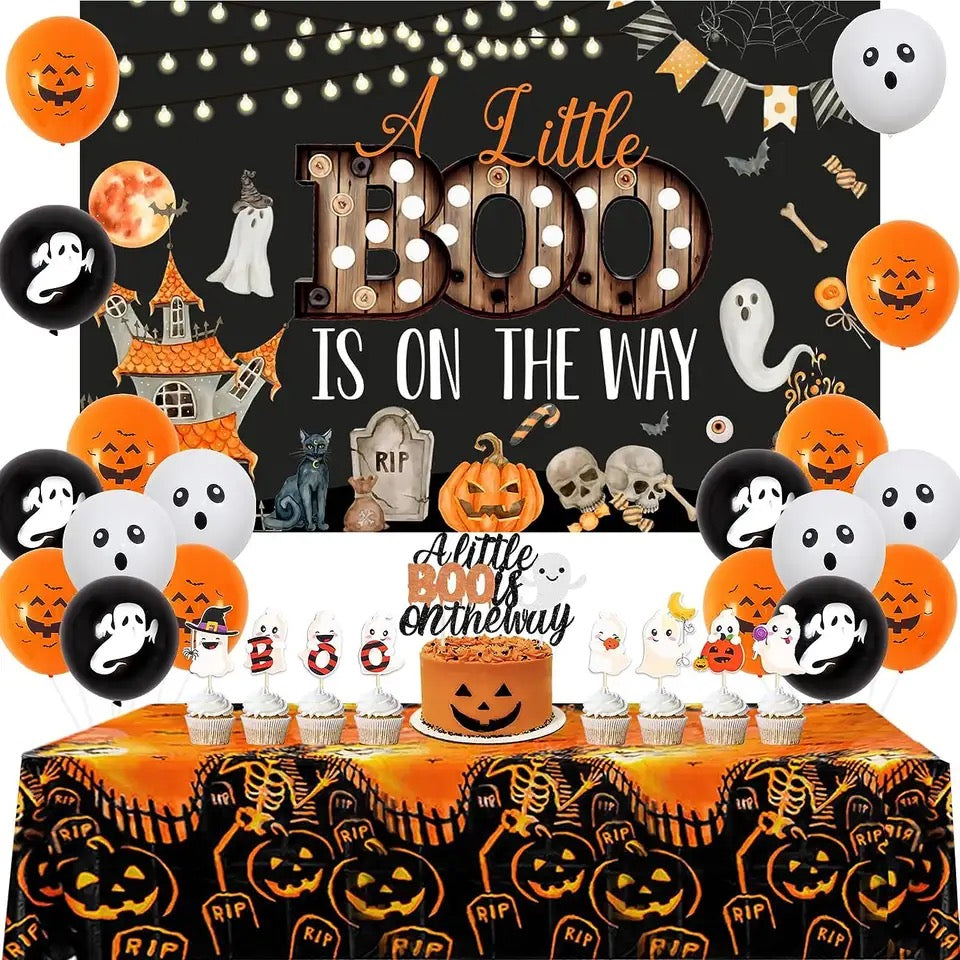 Hauntingly Sweet Arrival: 'Little Boo Halloween' - Party Kit