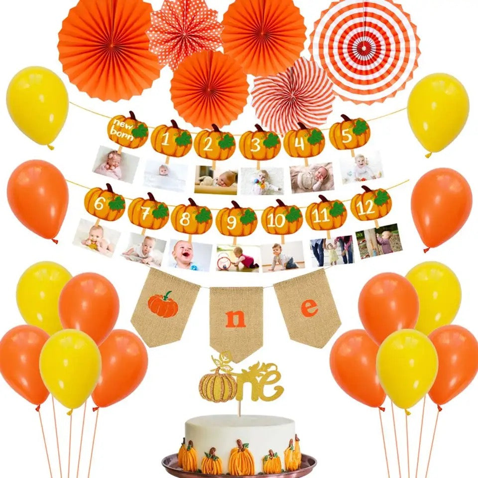 Our Lil' Pumpkin's Delight: 'Autumn Harvest' - Party Kit