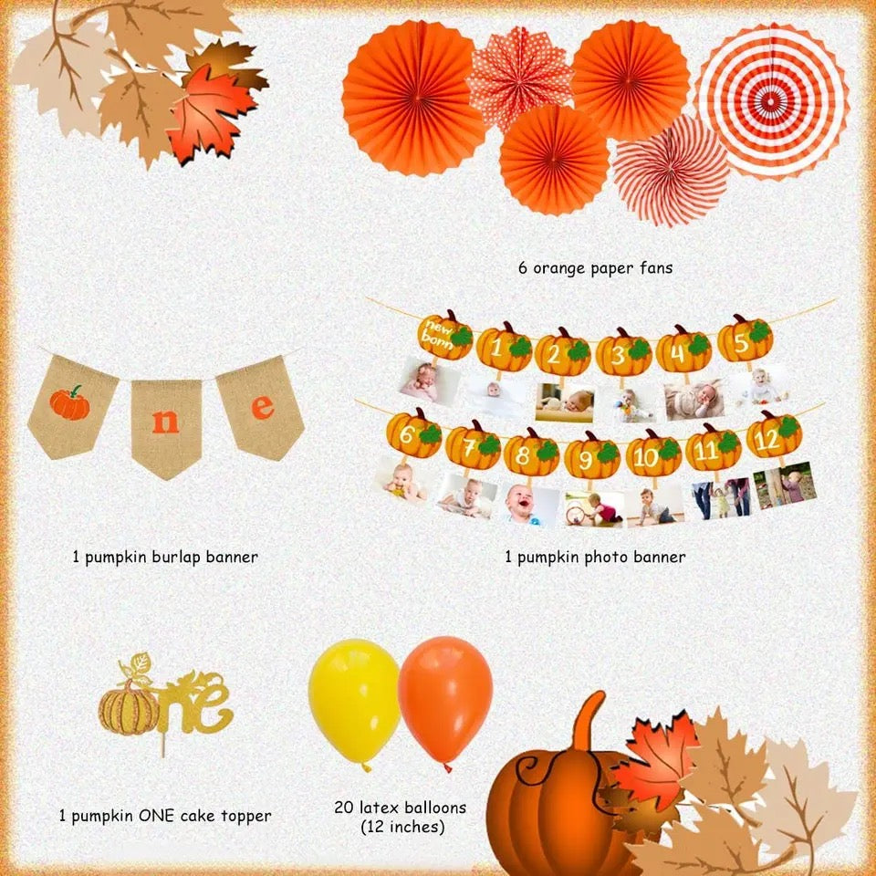 Our Lil' Pumpkin's Delight: 'Autumn Harvest' - Party Kit