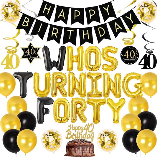 WTF: Who's Turning Forty - Party Kit