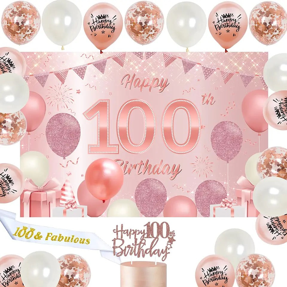 Centennial Rose Celebration: '100 & Fabulous' - Party Kit