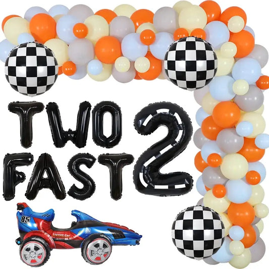 Retro Racer Revival: 'Two Fast' 2nd Birthday - Party Kit