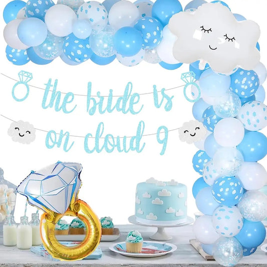 Blissful Heights: 'The Bride Is on Cloud 9' Bachelorette - Party Kit