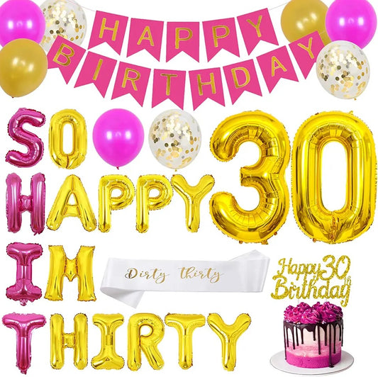 So Happy I'm 30: Celebratory Cheers - Party Kit