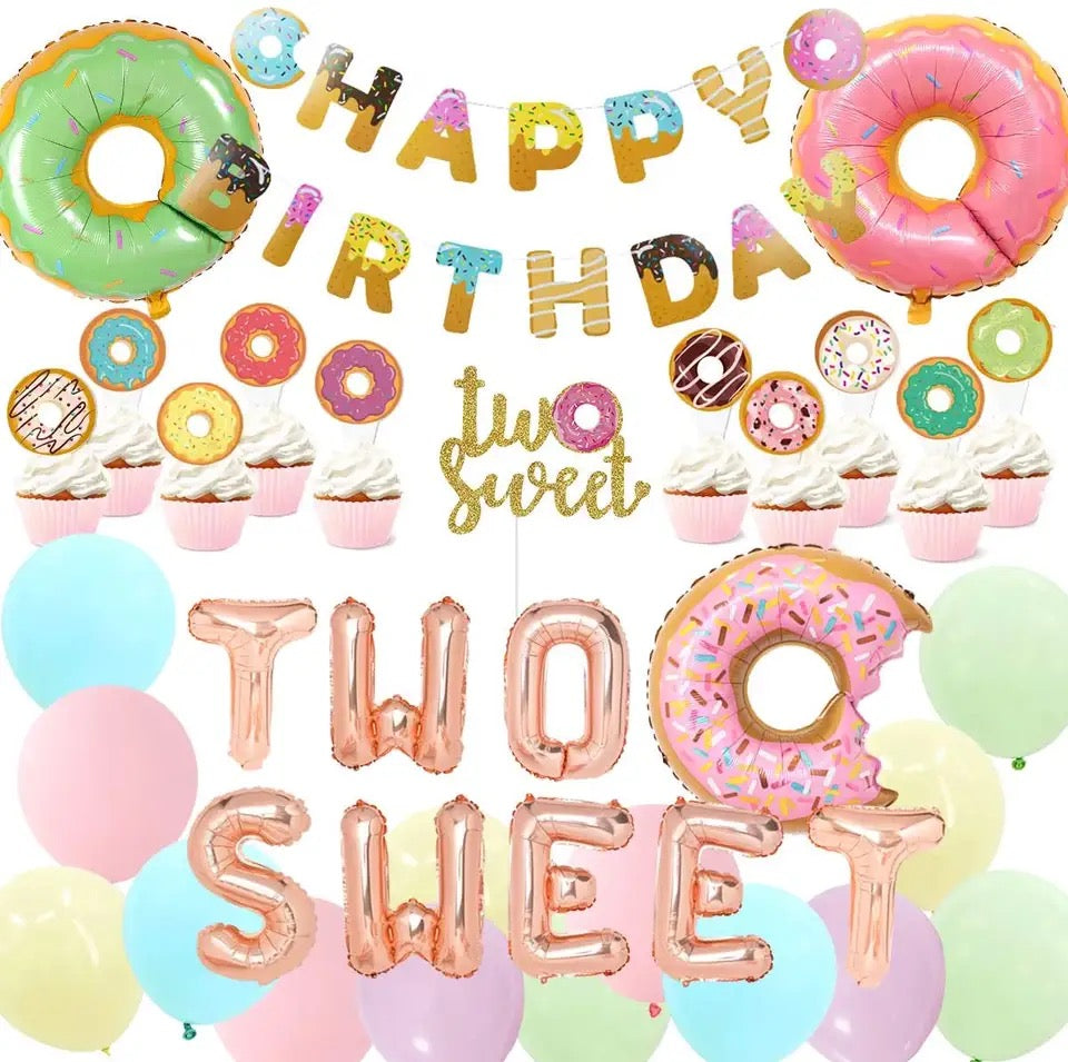 Double Delight Donut Bash: Two Sweet Second Birthday - Party Kit