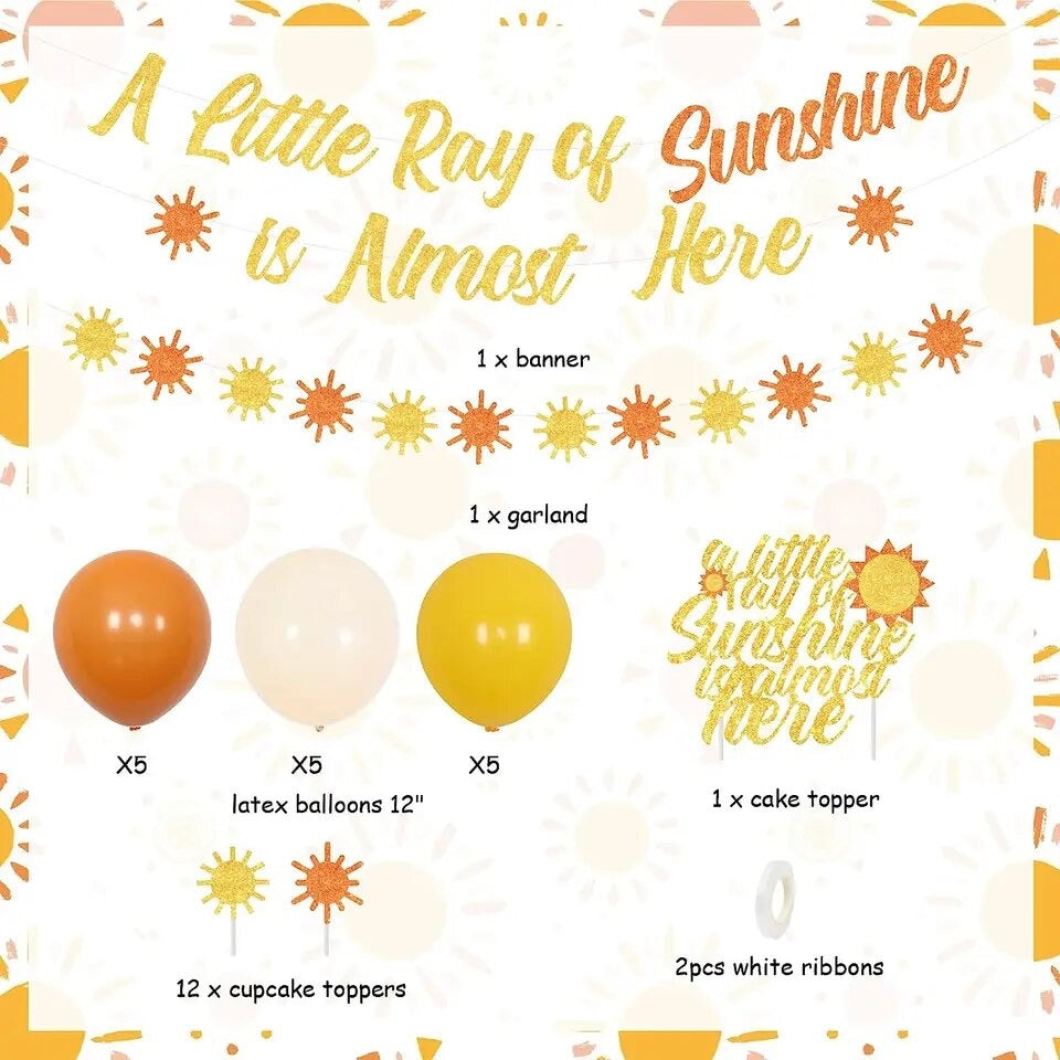 Boho Bliss: Little Ray of Sunshine Baby Shower - Party Kit