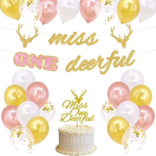 Enchanted Fawn Fantasy: 'Miss One Deerful’ - Party Kit