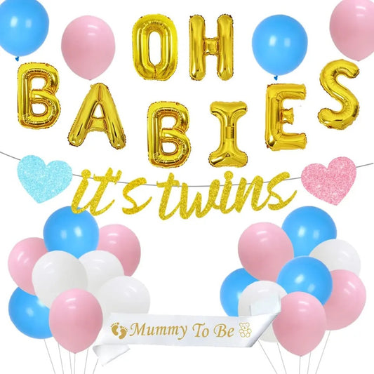 Oh Babies Double Trouble Baby Shower - Party Kit