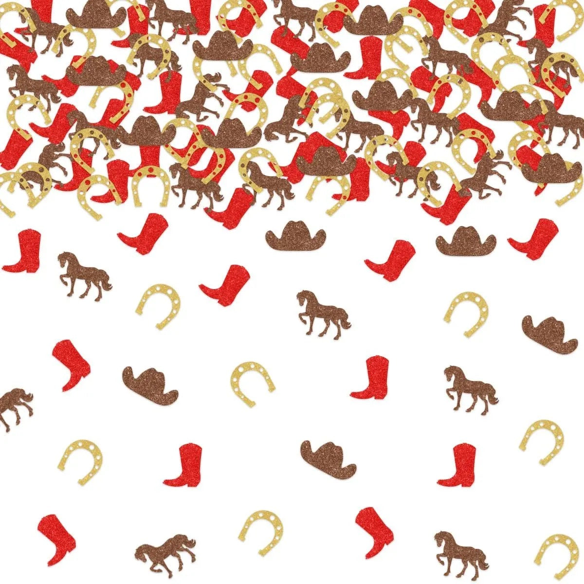 Wild West Whimsy: Glitter Cowboy Cowgirl - Confetti