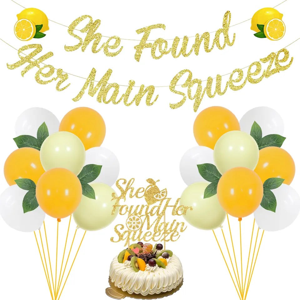 Main Squeeze Merriment: Zesty Lemon Bridal Shower - Party Kit