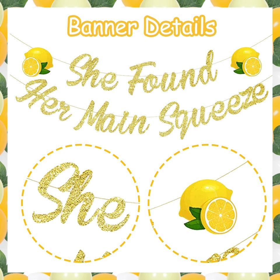 Main Squeeze Merriment: Zesty Lemon Bridal Shower - Party Kit