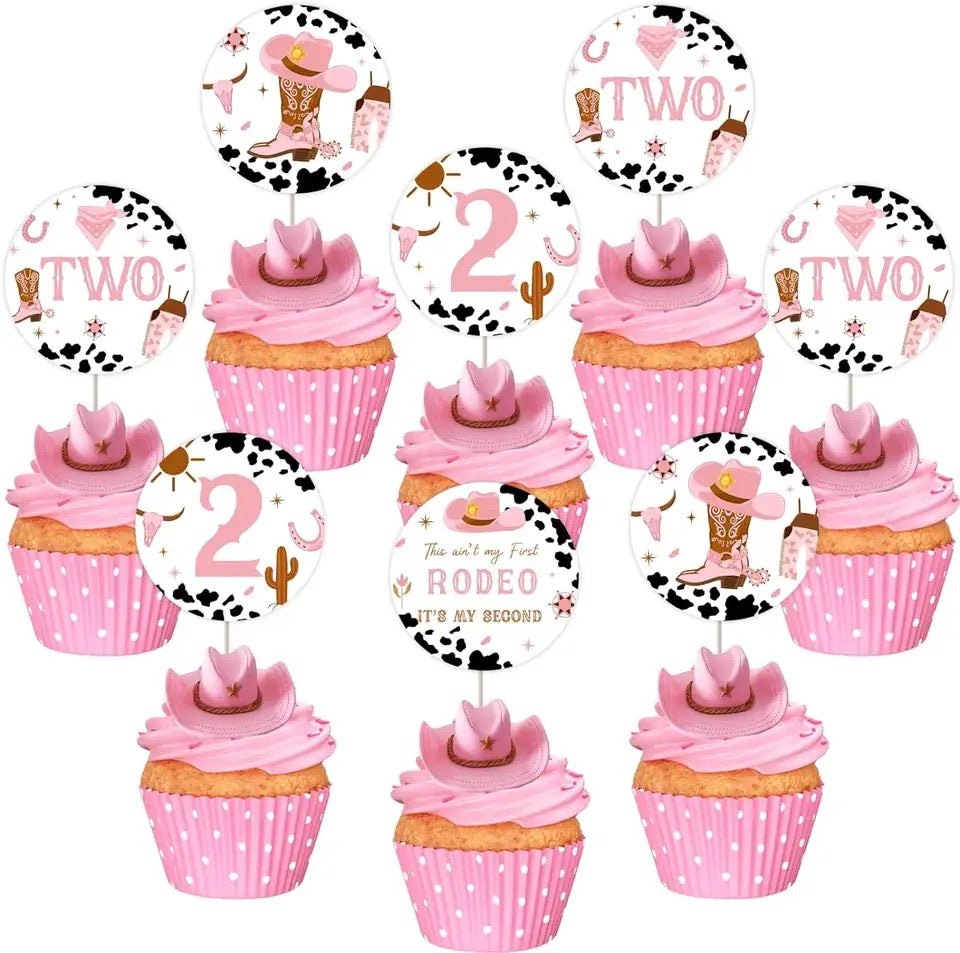 Lil' Cowgirl's Encore – Cupcake Toppers