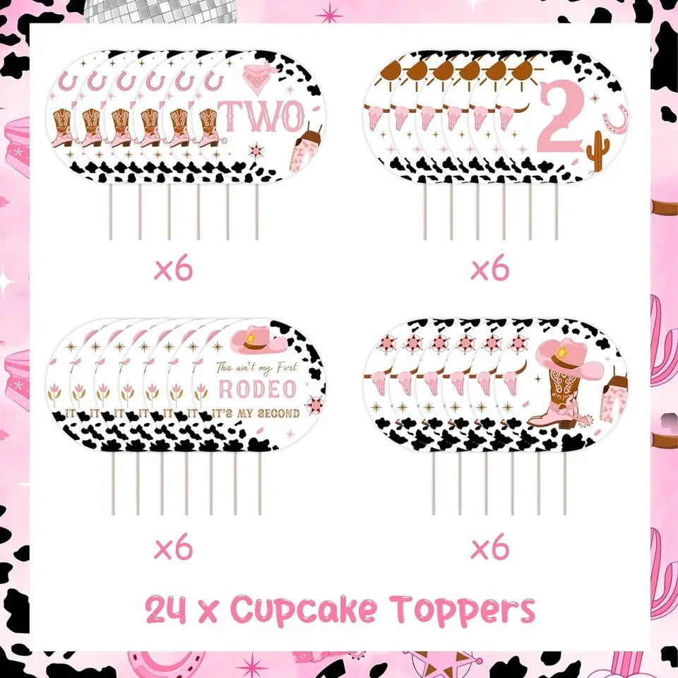 Lil' Cowgirl's Encore – Cupcake Toppers