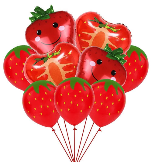 Berry Sweet Celebration: Strawberry Themed - Balloon Set