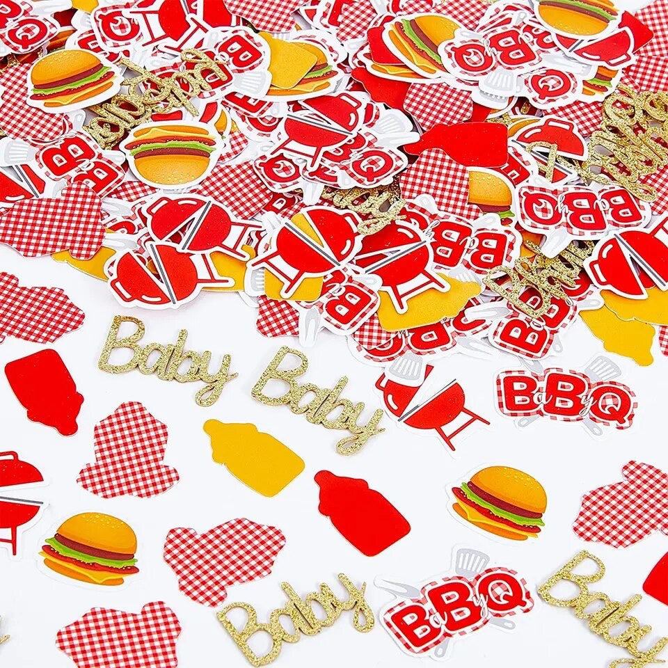 Grillin' Baby Bash: BBQ-Themed - Confetti