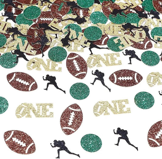 Rookie Year Touchdown: First Down Football - Confetti