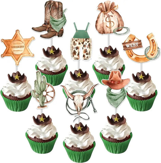 Wild West Treats: Rustic Rodeo - Cupcake Topper