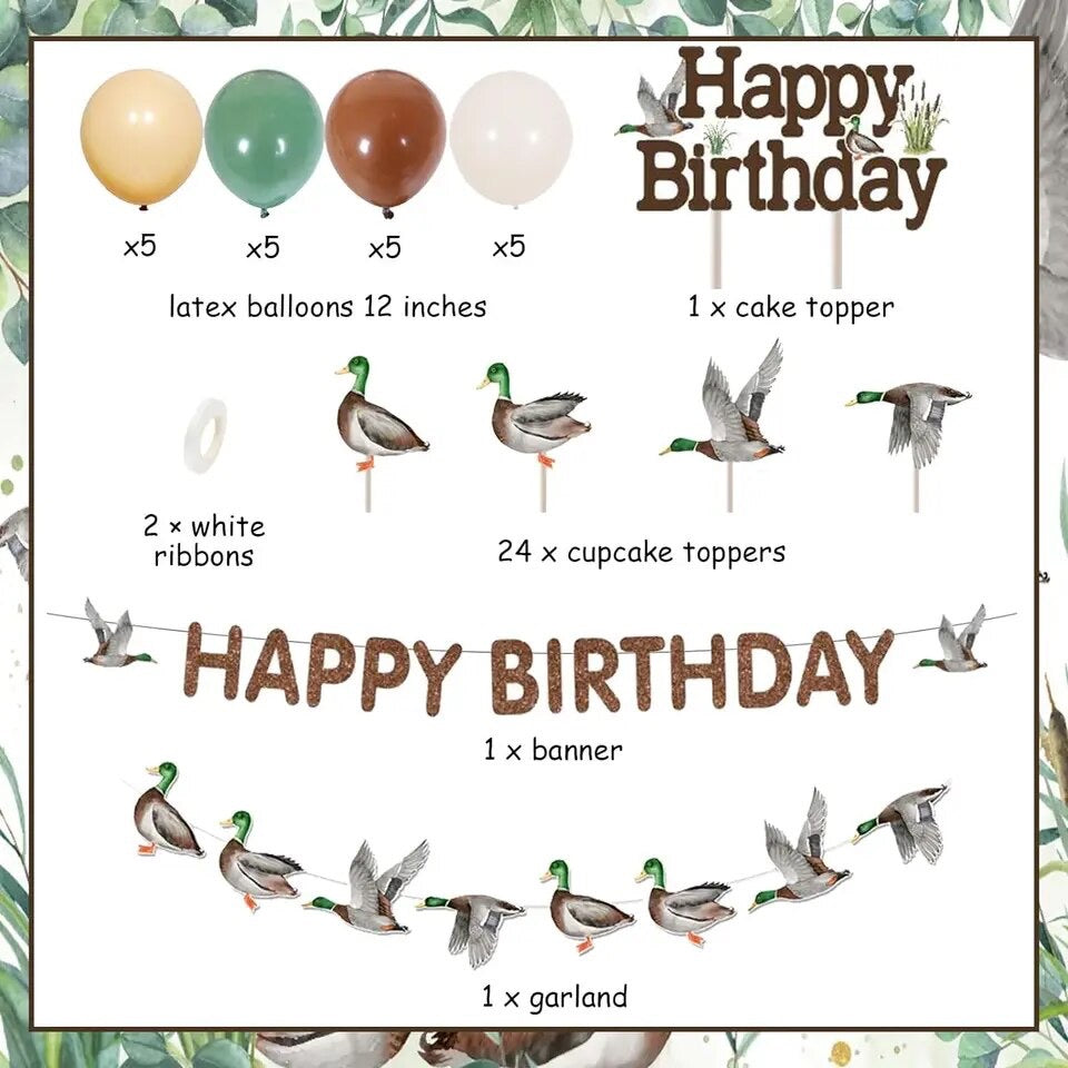 Ducky Delight Celebration: Mallard Duck Birthday - Party Kit