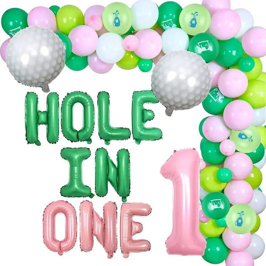 Putter's Paradise: Pink and Green Golf 1st Birthday - Party Kit