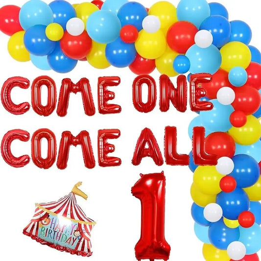 Big Top Bonanza: Carnival Circus 1st Birthday - Balloon Kit