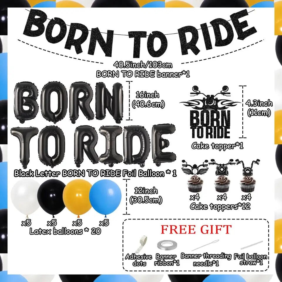 Easy Rider Celebration: Born To Ride Motorcycle - Party Kit