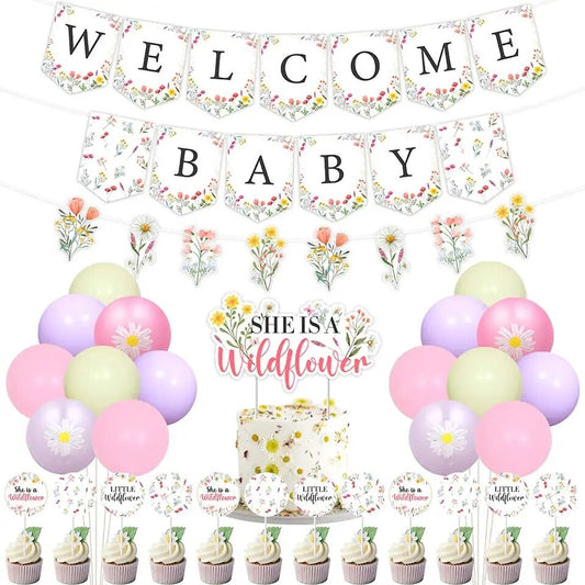 Bloom and Blossom: 'Wild Flower' Baby Shower - Party Kit