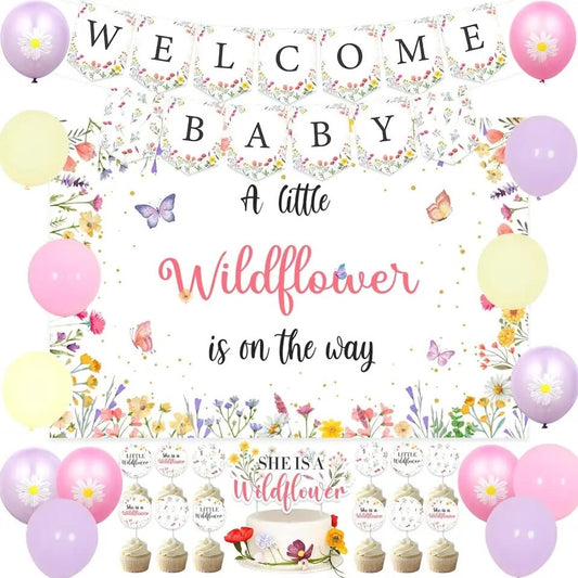 Bloom and Blossom: 'Wild Flower' Baby Shower - Party Kit