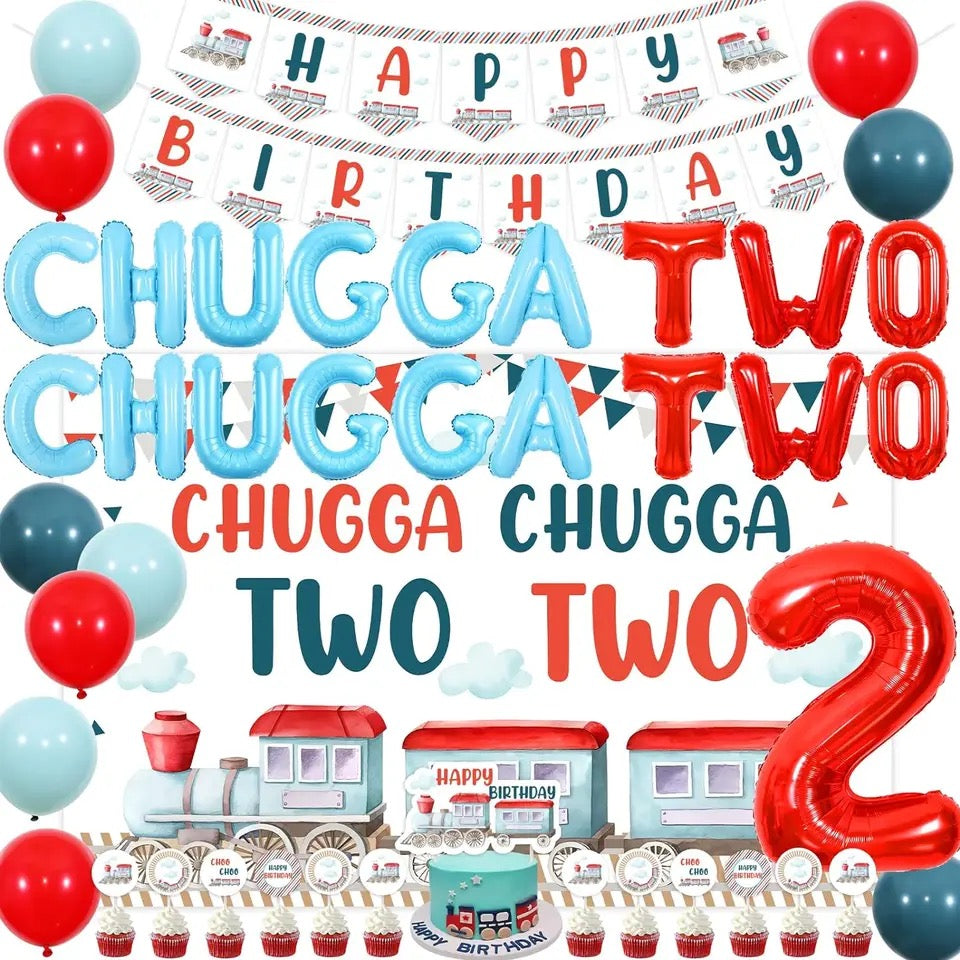 Choo-Choo Charms: 'Chugga Chugga Two Two' Train - Party Kit