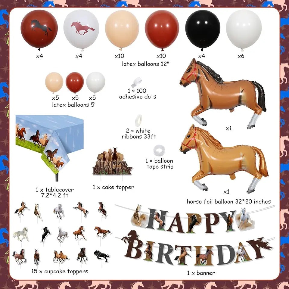 Wild West Hoedown: Cowboy & Horse Birthday Bonanza - Party Kit