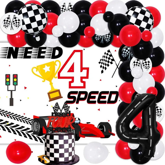 High-Octane Celebration: Need Four Speed 4th Birthday - Party Kit