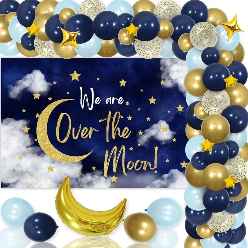 Cosmic Bliss Baby Shower: Over The Moon - Party Kit