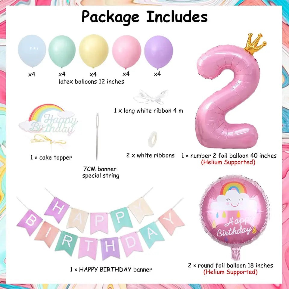 Pastel Princess Parade: Two Sweet 2nd Birthday - Party Kit