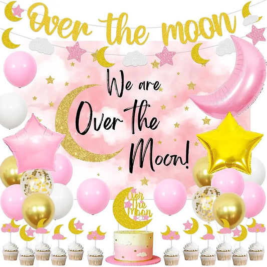 Cosmic Bliss Baby Shower: Over The Moon - Party Kit