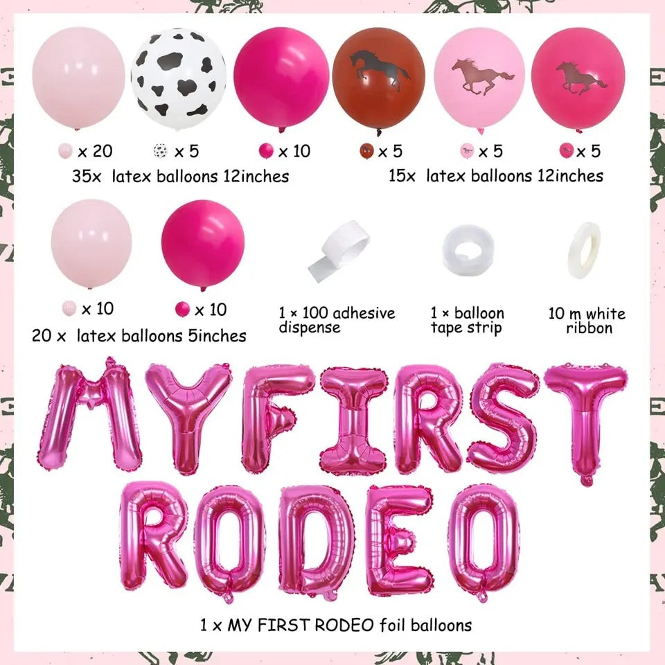 Rustic Cowgirl Charm: 'My First Rodeo' - Party Kit