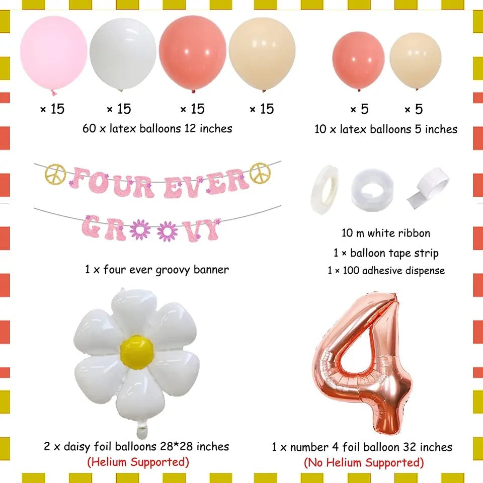 Four Ever Groovy Boho Bash - Party Kit