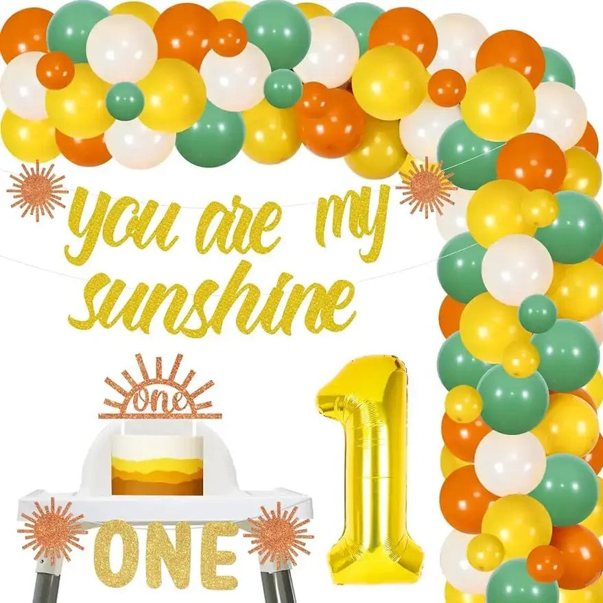 Boho Sun Bliss: 'You Are My Sunshine' 1st Birthday - Party Kit