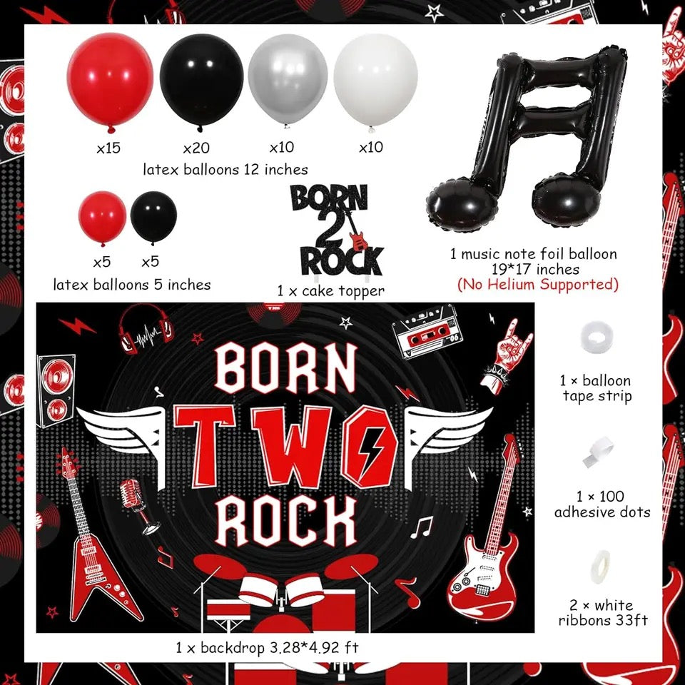 Born Two Rock 2nd Birthday Bash - Party Kit