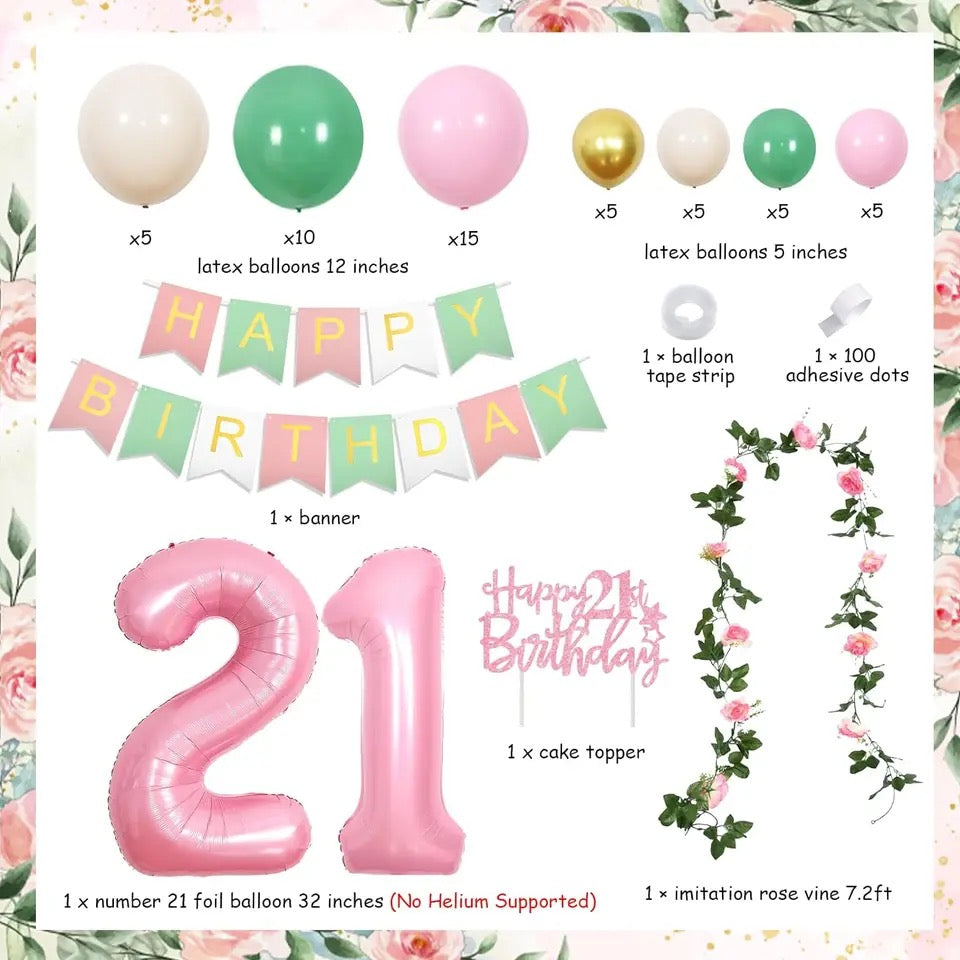 Cheers to 21: Ultimate Birthday Gala - Party Kit